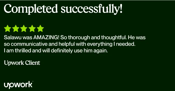 Testimonial for salawu moshood email marketing