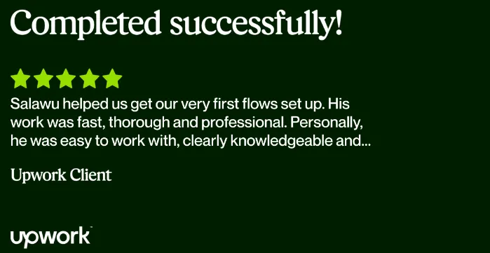 Testimonial for salawu moshood email marketing