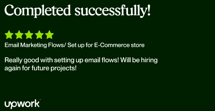 Testimonial for salawu moshood email marketing