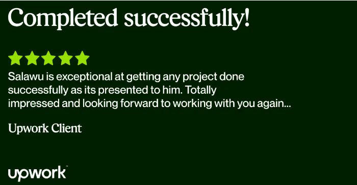 Testimonial for salawu moshood email marketing
