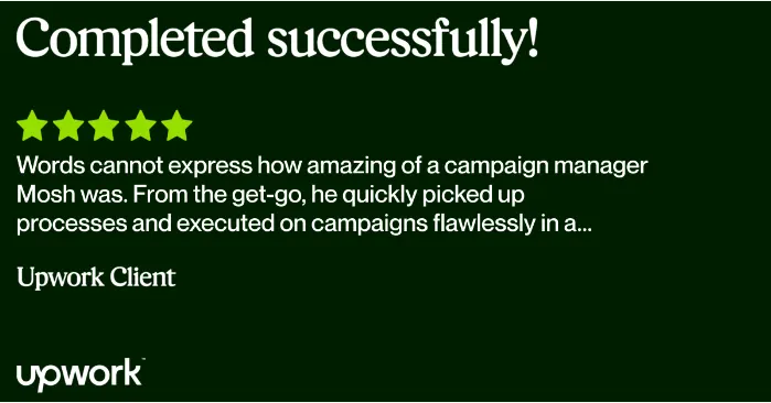 Testimonial for salawu moshood email marketing